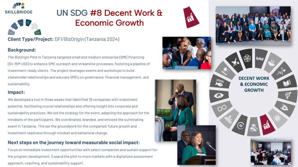 UN SDG Decent Work & Economic Growth