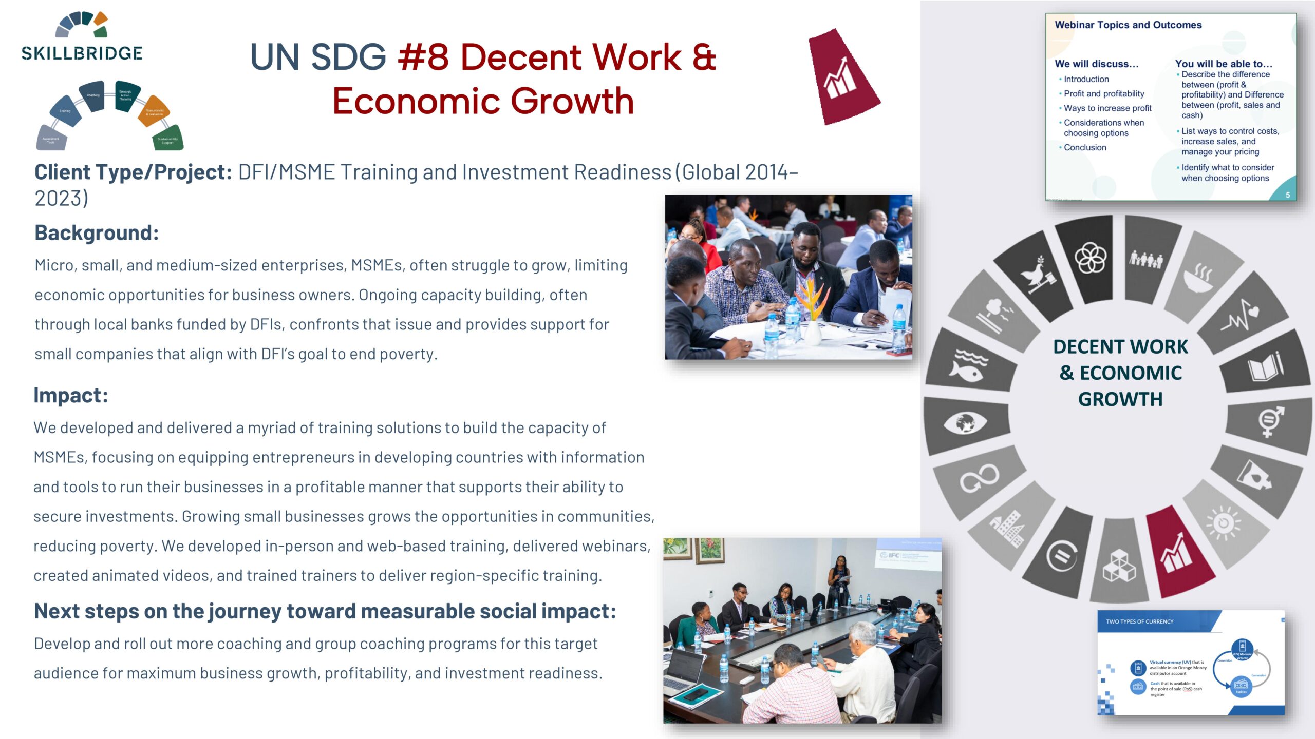 UN SDG Decent Work & Economic Growth