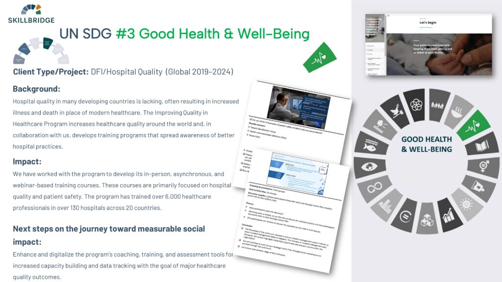 UN SDG Good Health & Well-Being